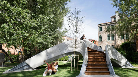 À Venise, Zaha Hadid Architects signe un étonnant pont en béton imprimé en 3D | Landart, art environnemental | Scoop.it