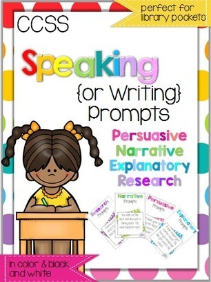CCSS Speaking {and Writing} Prompts - Speech Peeps | Common Core Online | Scoop.it