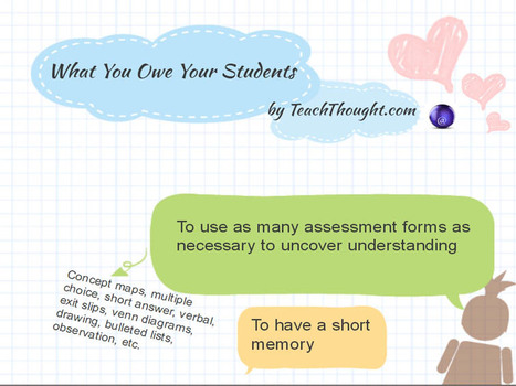 What You Owe Your Students - Share your Thoughts | Eclectic Technology | Scoop.it