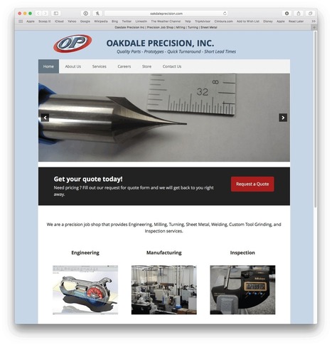 Oakdale Precision's New Web Site Bridges the Gap Between WordPress and FileMaker | Learning Claris FileMaker | Scoop.it