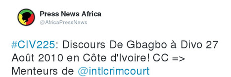 Discours De Gbagbo à Divo 27 Août 2010 en Côte d'Ivoire! | Actions Panafricaines | Scoop.it