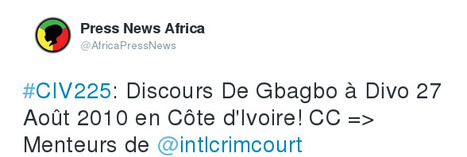 Discours De Gbagbo à Divo 27 Août 2010 en Côte d'Ivoire! | Actions Panafricaines | Scoop.it