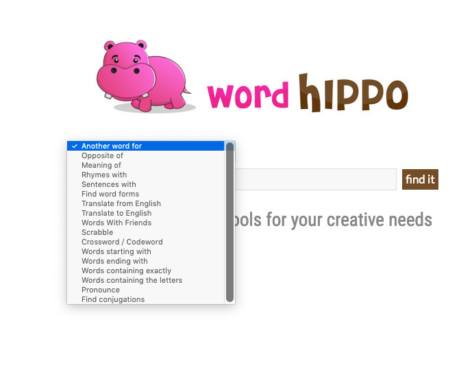 Word Hippo  Thesaurus and Word Tools  Tools f...