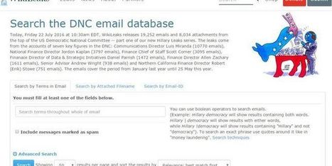Wikileaks révèle des milliers de courriels sur la campagne du Parti démocrate américain | Libertés Numériques | Scoop.it
