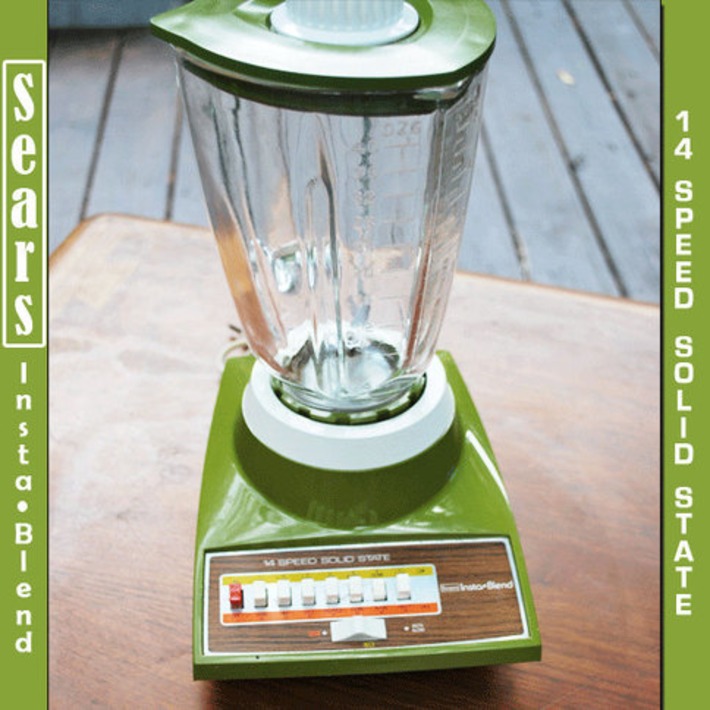 1970's SEARS Insta Blend 14 Speed Blender AVOCADO by CampyClassics | Kitsch | Scoop.it