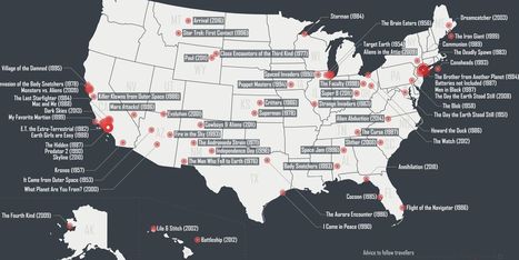 Alien landings: A century of 'first contact' movies in 2 maps | IELTS, ESP, EAP and CALL | Scoop.it