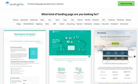 Collection of great landing page examples: LandingFolio | Public Relations & Social Marketing Insight | Scoop.it