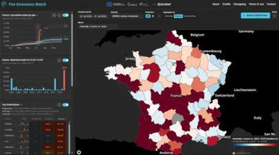 OBSERVER: Explorer les &eacute;missions de feux de for&ecirc;t avec CAMS Fire Emissions Watch - EU Space Support Office | Biodiversit&eacute; | Scoop.it
