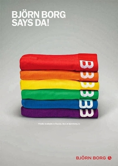 Björn Borg publie un pub de soutien aux LGBT dans la presse russe | 16s3d: Bestioles, opinions & pétitions | Scoop.it