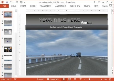 Animated Heavy Traffic PowerPoint Template | PowerPoint presentations and PPT templates | Scoop.it
