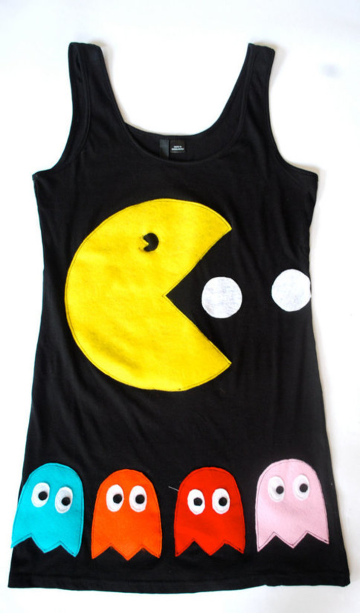 Womens Pacman and Ghosts Tank Top Tunic by coyotepeyote on Etsy | Kitsch | Scoop.it