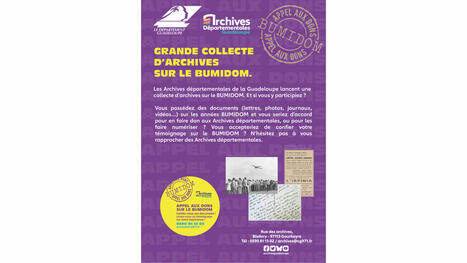Grande collecte d’archives et de témoignages sur le BUMIDOM (Bureau pour le développement des migrations intéressant les départements d'outre-mer) | La Bibliothèque de l'École nationale des chartes-PSL vous accompagne dans la préparation aux concours | Scoop.it