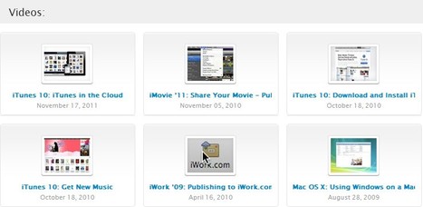Apple - Support - Videos | Free Tutorials in EN, FR, DE | Scoop.it