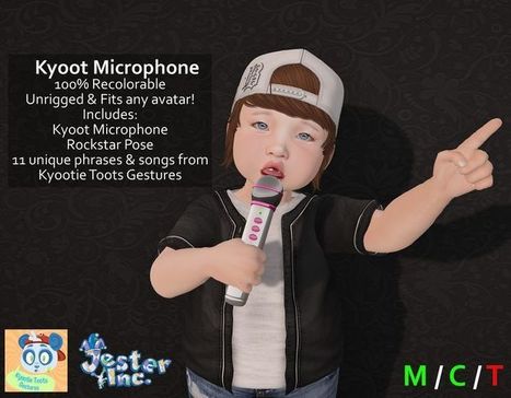 [Jester Inc.] Kyoot Microphone! | .: Second Life Kids Lookbook :. | 亗 Second Life Kingdom of Kids 亗 | Scoop.it