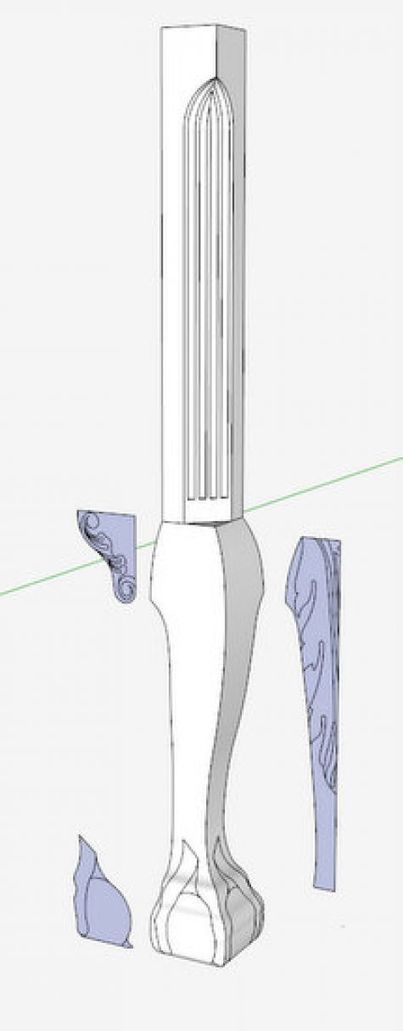 Carving (Branding) the Lowboy | SketchUp | Scoop.it