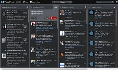 Lista la nueva versión de TweetDeck, ahora más atractiva, cómoda y personalizable | Utilización de Twitter la Educación | Scoop.it