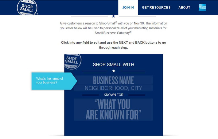 Sign up for Free Shop Small marketing materials - American Express OPEN | A Marketing Mix | Scoop.it