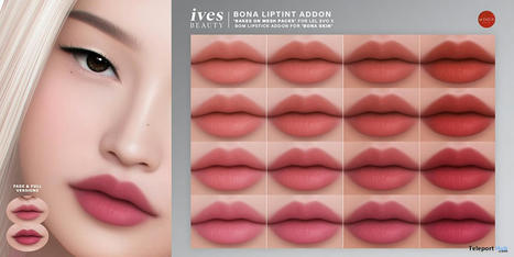 Bona Lip Tint Addon January 2022 Gift by IVES Beauty | Teleport Hub - Second Life Freebies | Second Life Freebies | Scoop.it