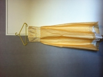 Robe de mariée d'occasion jaune paille taille 34  avec jupon et voile | Robes de mariée d'occasion | Scoop.it