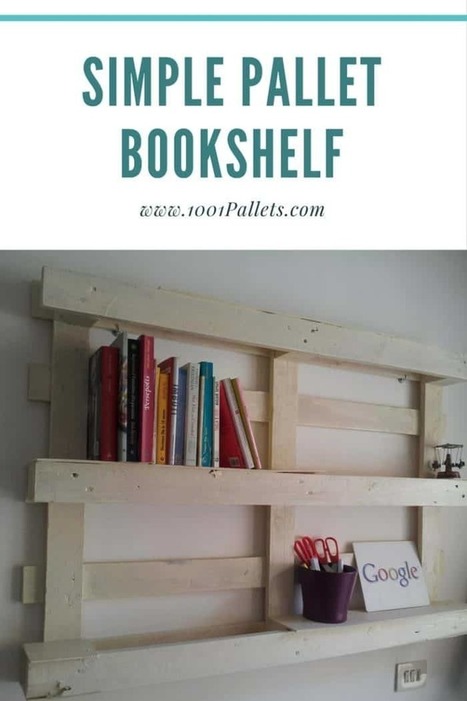 Pallet Simple Bookshelf | 1001 Pallets ideas ! | Scoop.it
