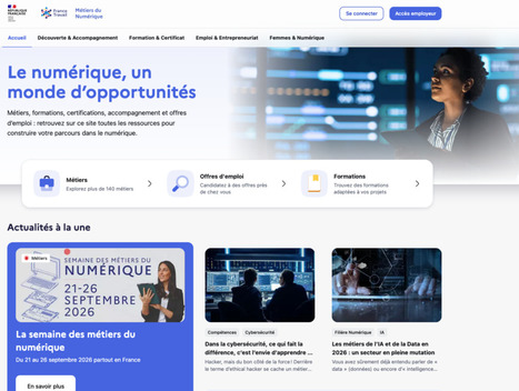 France Travail publie sa plateforme d&eacute;di&eacute;e aux m&eacute;tiers du num&eacute;rique | Gestion de la relation usagers | Scoop.it