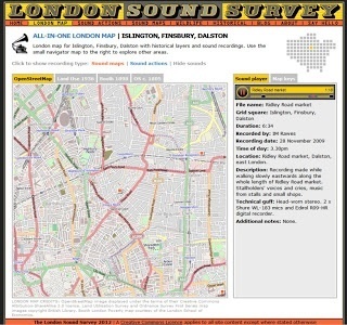 The London Sound Survey featuring London maps, sound recordings, sound maps, local history, London wildlife | Historical London | Scoop.it