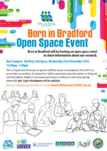 Born in Bradford Open Space Event, 22nd November 2023, 12.00-3.00pm | Consortia | Scoop.it