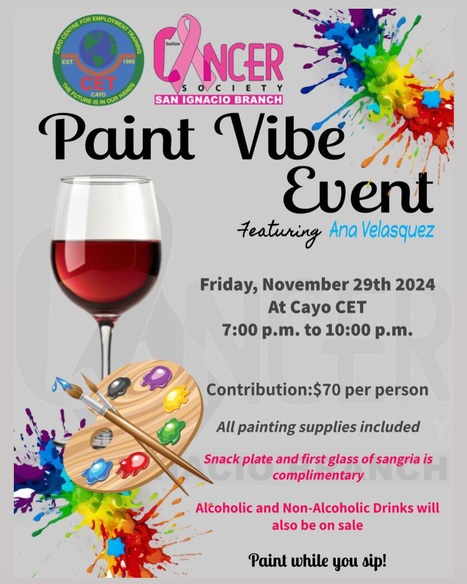 Cayo Cancer Society Paint Vibe Fundraiser | Cayo Scoop!  The Ecology of Cayo Culture | Scoop.it