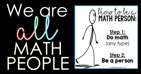 "We are all math people!" Growth mindset poster - Scaffolded Math | Education 2.0 & 3.0 | Scoop.it