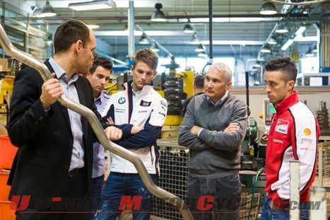 Ducati’s Dovizioso & BMW’s Wittmann: Surprise Visit to Akrapovic | Ductalk: What's Up In The World Of Ducati | Scoop.it