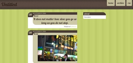 100 Best Free Tumblr Themes - tripwire magazine | Website template | Scoop.it