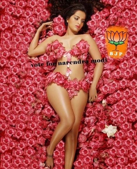 Meghna Patel Actress goes uncovered for Narendra Modi | Funny Pic And Wallpapers | Scoop.it