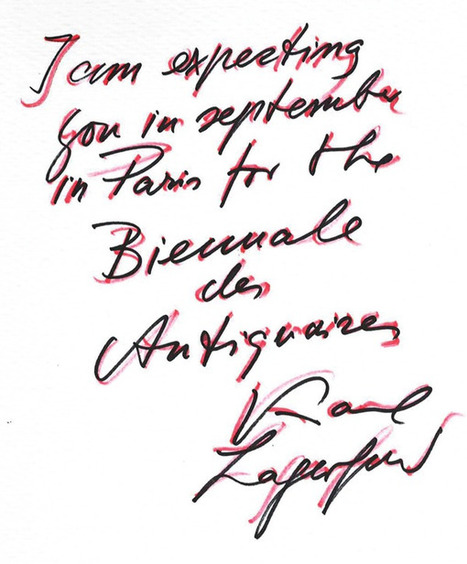 Lagerfeld omaggio a Parigi | La Biennale - Paris | Scoop.it