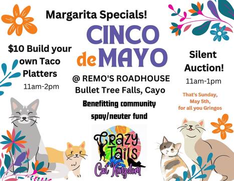 Crazy Tails Cinco de Mayo Fundraiser | Cayo Scoop!  The Ecology of Cayo Culture | Scoop.it