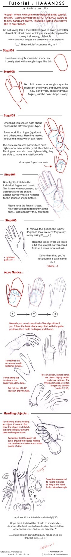 Hands Drawing Reference Guide for Artists | Drawing References and Resources | Scoop.it