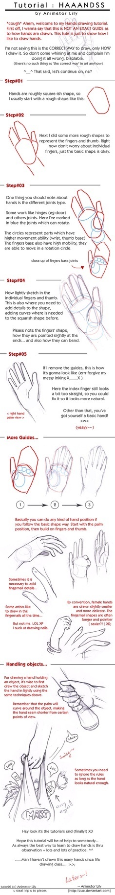 How to Draw Anime Hands, a Step-by-Step Tutorial – Two Methods