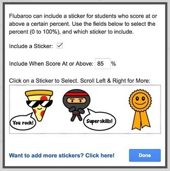 Flubaroo Adds a New Feedback Option - Stickers & Badges | TIC & Educación | Scoop.it