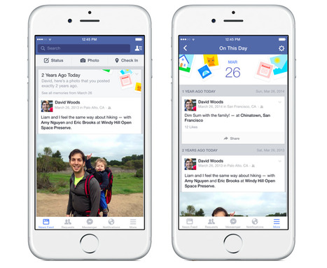 Facebook officially launches nostalgia-inducing 'On This Day' feature | Toulouse networks | Scoop.it