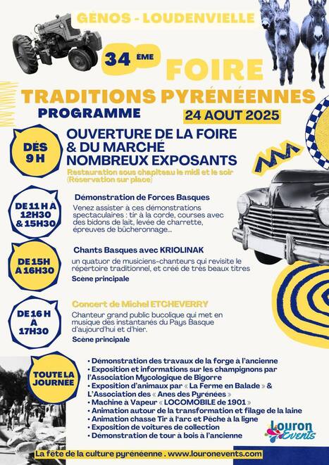Foire aux traditions pyrénéennes à Génos-Loudenvielle le 24 août | Vallées d'Aure & Louron - Pyrénées | Scoop.it
