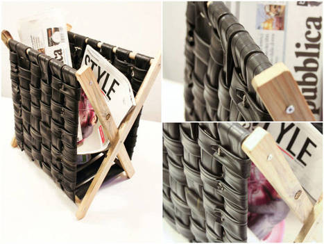 Inner tubes magazine rack | 1001 Recycling Ideas ! | Scoop.it