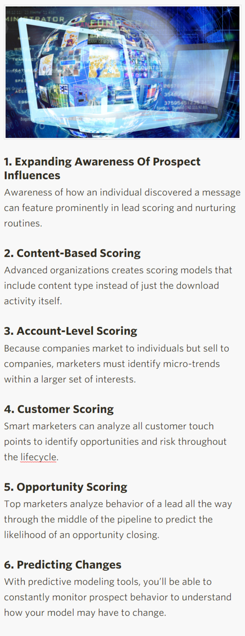 6 Ideas to Expand Your Lead Scoring Model Beyond the Basics - Oracle | The MarTech Digest | Scoop.it