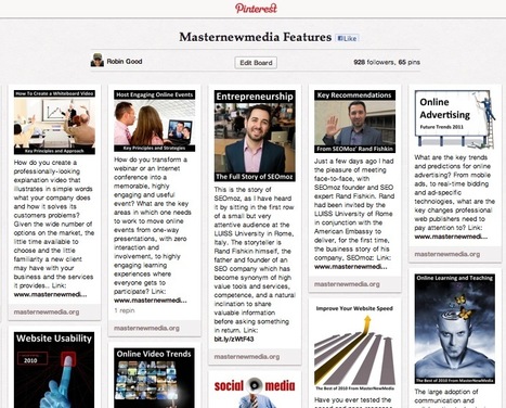 News Pinterest: Ora puoi condividere i tuoi aggiornamenti di Scoop.it anche su Pinterest | guida pinterest | Scoop.it