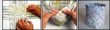 Cestino con il giornale riciclato | Fai da te hobby | Scoop.it