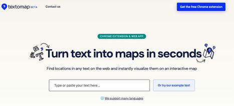 Textomap. Créer une carte interactive à partir d'un texte – | information analyst | Scoop.it