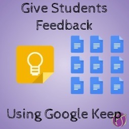 Give Checklist Feedback in Google Docs using Google Keep - nice tip from @AliceKeeler | iGeneration - 21st Century Education (Pedagogy & Digital Innovation) | Scoop.it