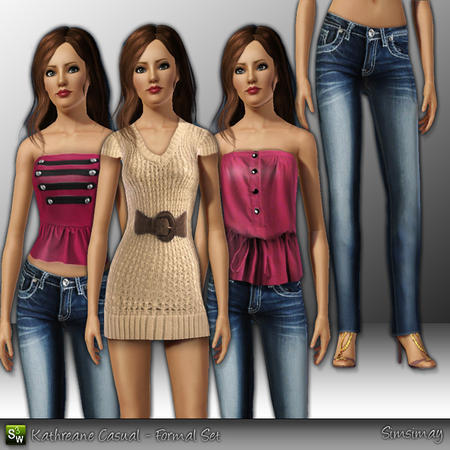 Simsimay's Kathreane Casual - Formal Set : FREE TODAY (TSR) | Les Sims | Scoop.it