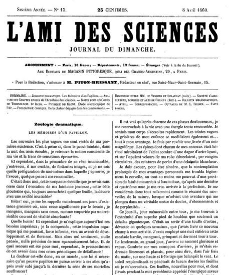 Zoologie dramatique : Les m&eacute;moires d'un papillon | Insect Archive | Scoop.it