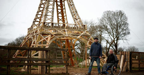 Deux amis construisent une tour Eiffel en bois pour les Jeux olympiques | Eco-conception | Scoop.it