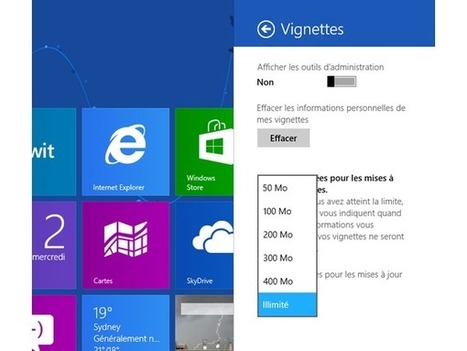 Windows 8 : Limiter la consommation Data des tuiles dynamiques | Time to Learn | Scoop.it