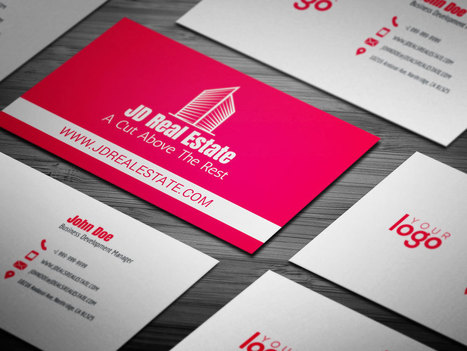 Free Minimal Realtor Business Card Template E